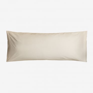 Taie D'oreiller En Percale De Coton 180 Fils Agassi Crème Cannoli & 45 X 100 Cm - Sklum