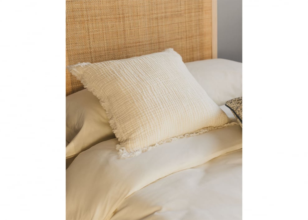 Coussin carré 45x45 cm en gaze de coton Jobert