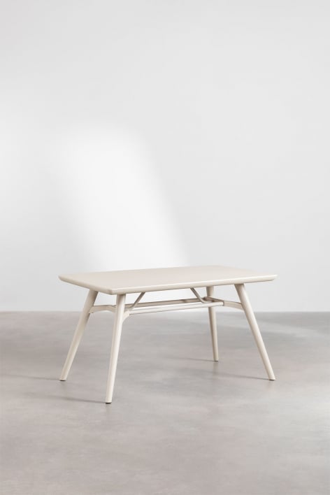 Table à manger rectangulaire 135x80 cm en polypropylène Scand