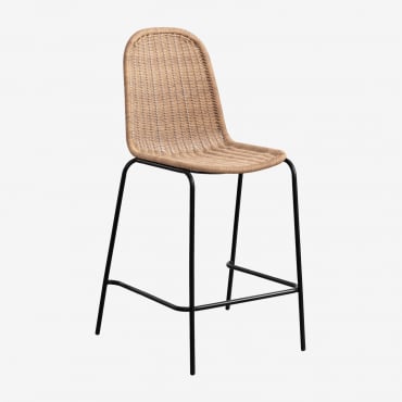Tabouret De Jardin Haut Empilable En Osier Reiven ↑65 Cm - Sklum