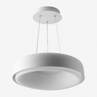 Plafonnier Led En Métal Ramize Blanc - Sklum