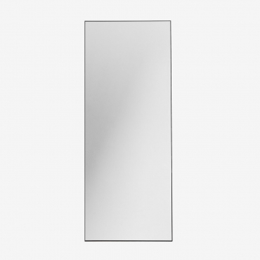 Miroir Sur Pied Rectangulaire 80x200 Cm En Aluminium Zastron Noir - Sklum