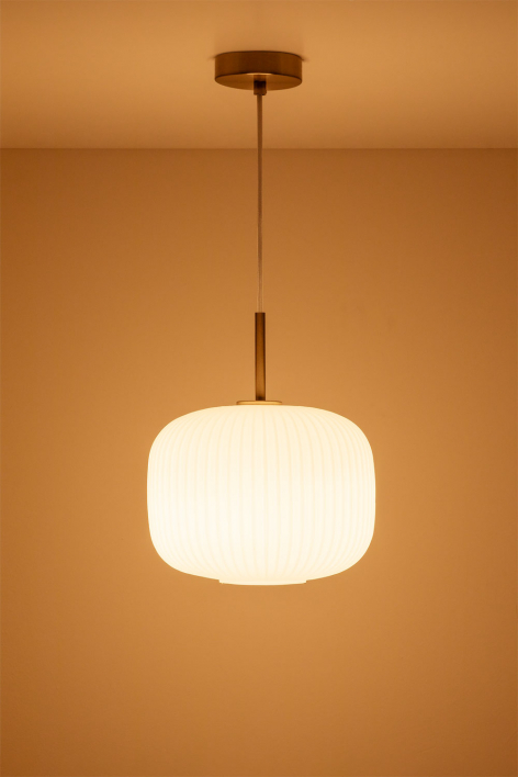 Suspension en métal et verre Bruner