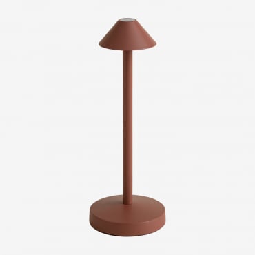 Lampe De Table Led Sans Fil Pour Extérieur Emilija Rouge Tuile - Sklum
