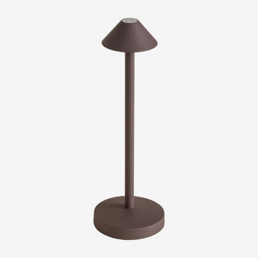 Lampe De Table Led Sans Fil Emilija Marron Café - Sklum