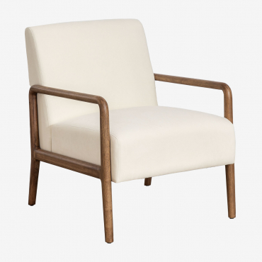 Fauteuil Maylène Beige Crème - Sklum