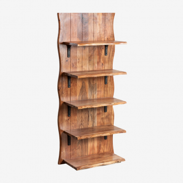 Étagère En Bois D'acacia Yago Brun Acacia - Sklum