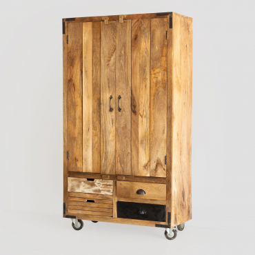 Meuble Bar En Bois Tombol Bois De Mangue - Sklum