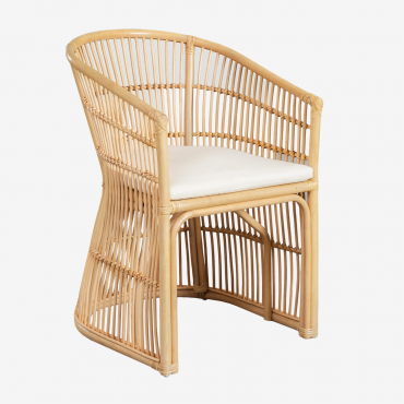 Pack De 2 Chaises De Jardin En Rotin Izabal Naturel - Sklum