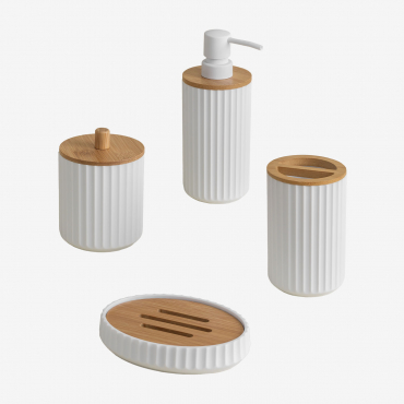 Ensemble De Bain Vernon Blanc - Sklum