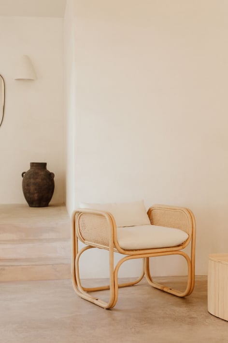 Fauteuil en rotin Wilbert