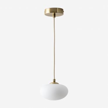 Plafonnier Marliene En Métal Avec Boule En Verre Doré - Sklum