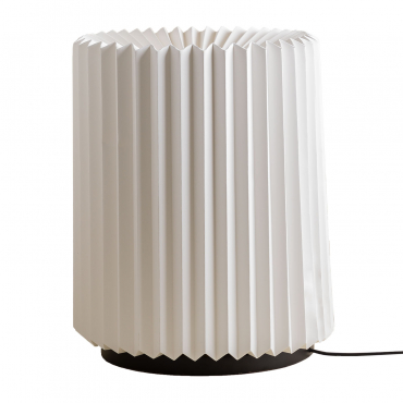 Lampe De Table En Papier Kiely Blanc - Sklum