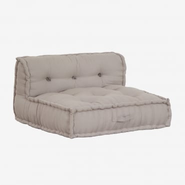 Canapé Central Pour Canapé Modulaire En Coton Dhel Gris Taupe Clair - Sklum