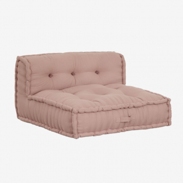 Canapé Central Pour Canapé Modulaire En Coton Dhel Rose Mauve Pâle - Sklum