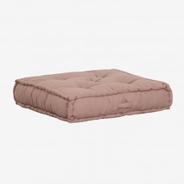 Coussin De Canapé Modulable En Coton Dhel Rose Mauve Pâle - Sklum