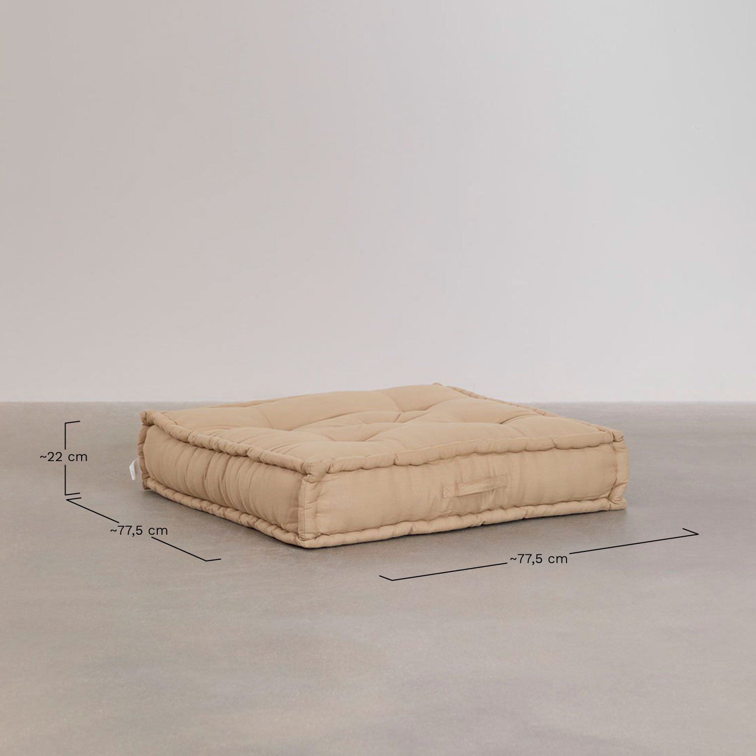 Coussin de Canapé Modulable en Coton Dhel, mesures