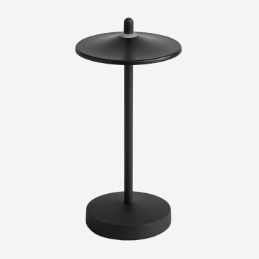 Lampe De Table Led Sans Fil Zuniga Noir - Sklum