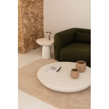 Table basse ronde Ø105 cm en ciment Zenadia