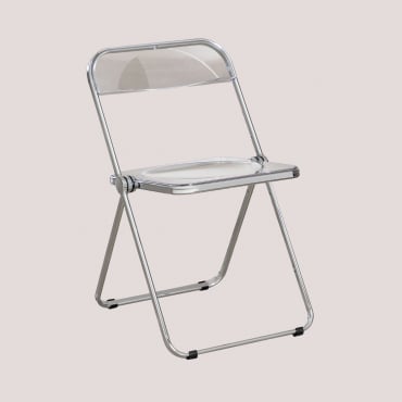Chaise De Salle À Manger Pliante Kepko Transparent - Sklum