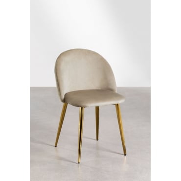 lot 4 Chaises en Velours Kana