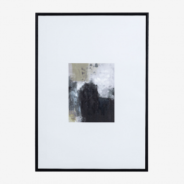 Tableau Décoratif Avec Texture Plâtre (50x70 Cm) Bradie Noir - Sklum