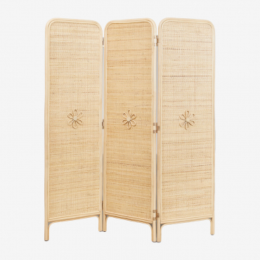 Paravent En Rotin Dahlia Kids Naturel - Sklum