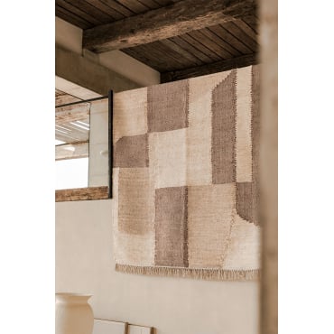 Tapis en jute et coton (240x160 cm) Davina