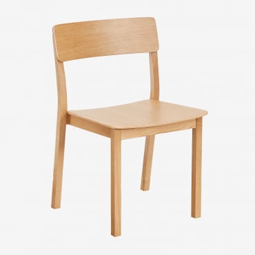Chaise De Salle À Manger En Bois Umber Bois Naturel - Sklum