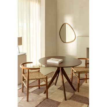 Table de salle à manger ronde Ø100 cm en bois Sekiz