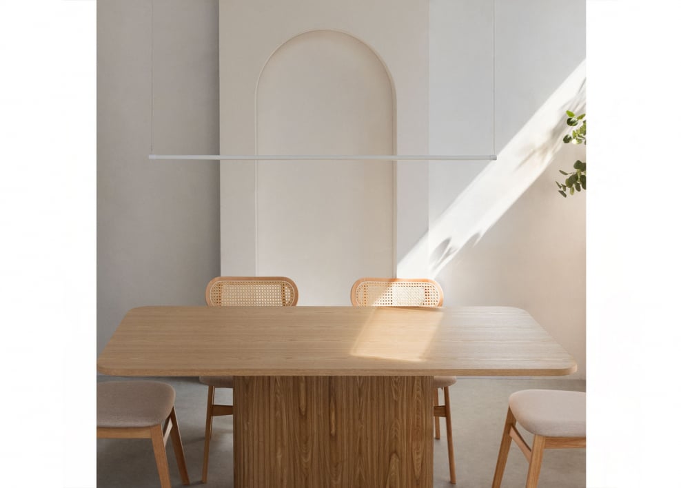 Lampe suspendue linéaire LED 120 cm en métal Bergene