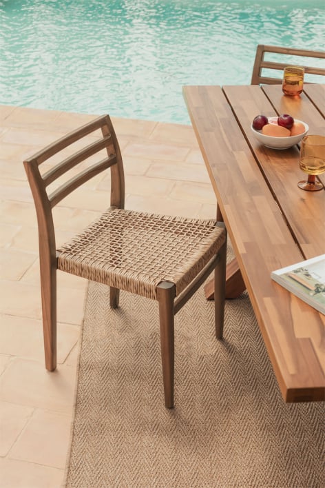 Chaise de jardin en bois de teck Lulea