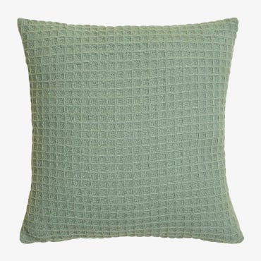 Coussin Carré En Coton (40x40 Cm) Irwel Vert Menthe - Sklum