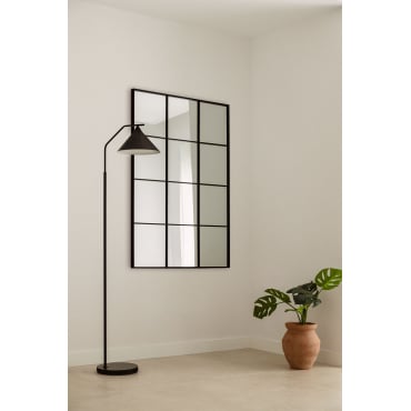 Miroir mural rectangulaire 80x120 cm en métal Niember