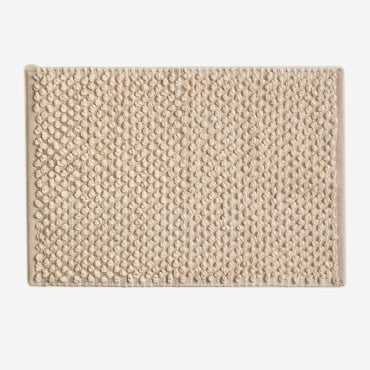 Tapis De Salle De Bain (50x80 Cm) Niram Beige Lin - Sklum