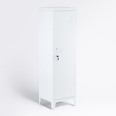 Armoire De Casier En Acier Pohpli Blanc Gardenia - Sklum
