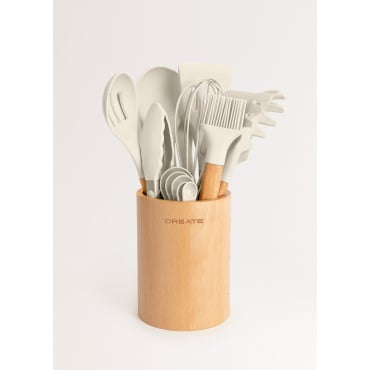 CREATE - KITCHENWARE STUDIO -  Utensiles de cuisine en silicone et bois