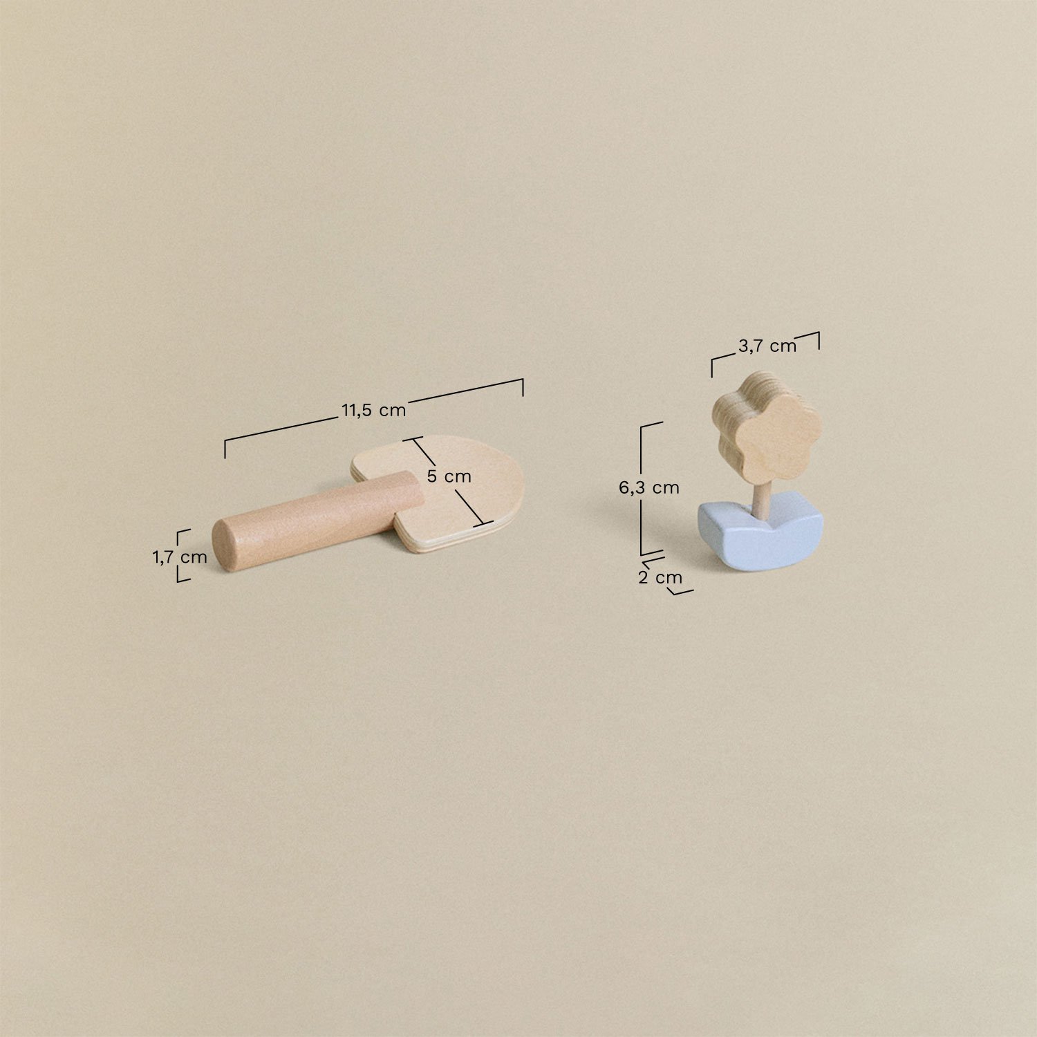 Jardin en bois biologique Ariaga Kids, mesures