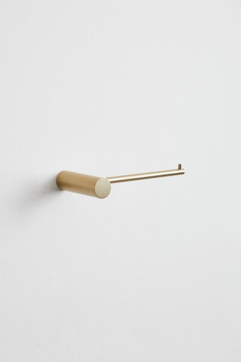 Porte-rouleau pour salle de bain en acier inoxydable Devon - Doré