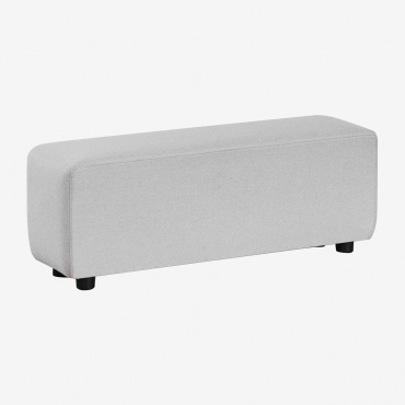 Bras Bas (113x30 Cm) Pour Canapé Modulable Bruna Tissu Gris Glacial - Sklum