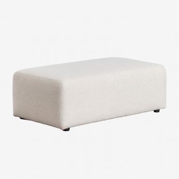 Feuilleté 112x60 Cm En Agneau De Borjan Chenille Blanc - Sklum