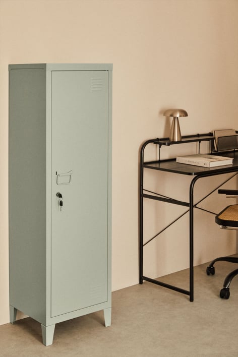 Armoire vestiaire 40x140 cm en acier vert kaki Pohpli - Vert Kaki