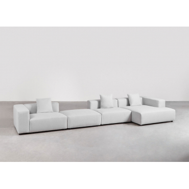 Canapé Modulable Enfants 8 Pièces - Coussin Rembourré éponge, Housse Lavable - Gris - À Partir De 1 An