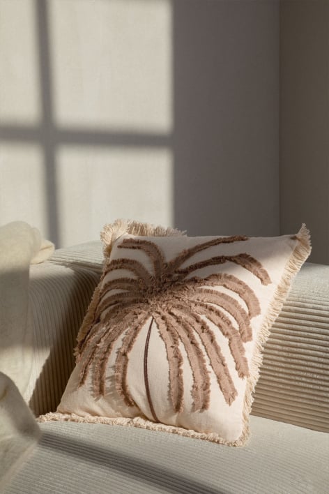 Coussin carré 45x45 cm en coton Korumba