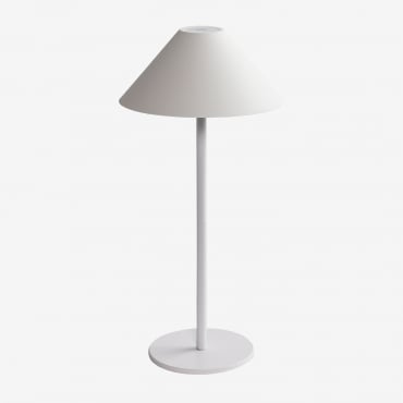 Lampe De Table Led Sans Fil Nebida Blanc - Sklum