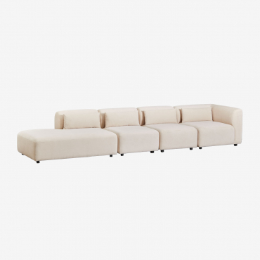 Canapé Fogler Sklum : un modulaire en lin à petit prix, pour un usage quotidien ou occasionnel ? — vue 4