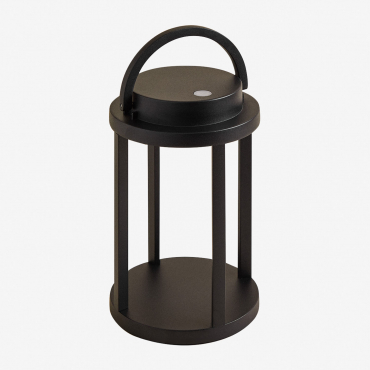Lampe De Table D'extérieur Led Sans Fil En Acier Arelvy Noir - Sklum