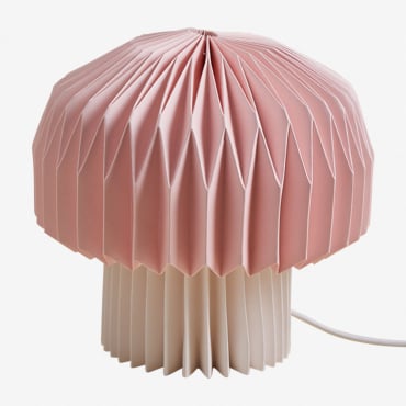 Lampe De Table En Papier Aridiana Kids Rose Barbe À Papa - Sklum