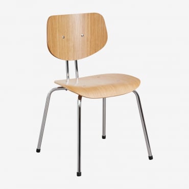 Chaise De Salle À Manger En Bois Odelys Bois Naturel - Sklum