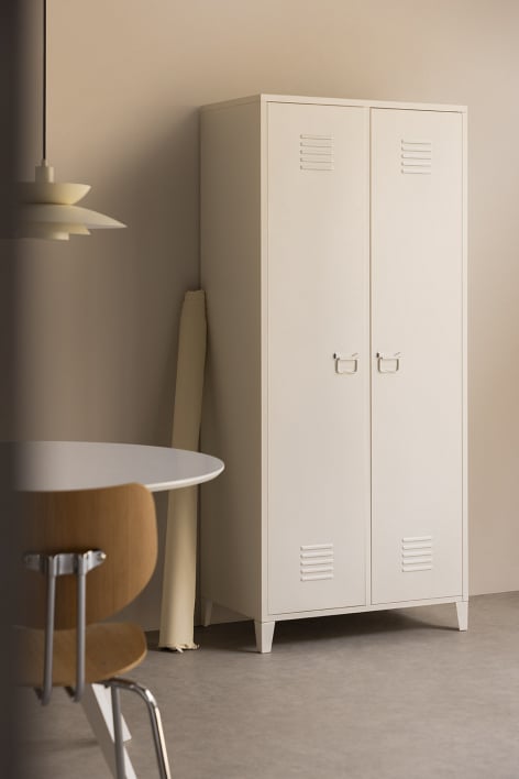 Armoire vestiaire 2 portes en acier Pohpli